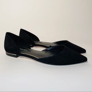 Zara Black Suede Flats